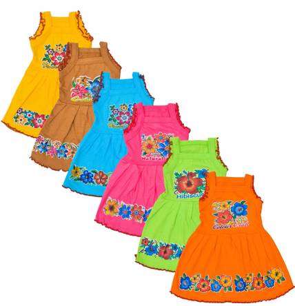 KIDS PARYANIS Girls Midi/Knee Length Casual Dress