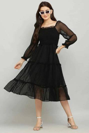 nakash Girls Calf Length Casual Dress