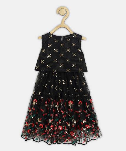 Bella Moda Girls Midi/Knee Length Party Dress