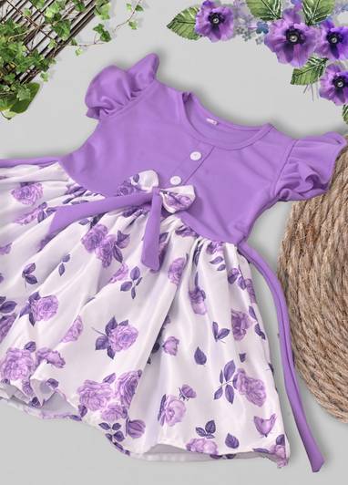 ATIQUE Girls Midi/Knee Length Casual Dress