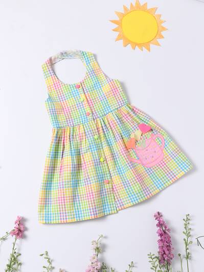 NautiNati Baby Girls Midi/Knee Length Casual Dress