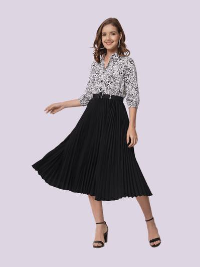 OTABU Girls Calf Length Casual Dress