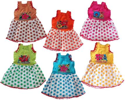 Vfirst Baby Girls Midi/Knee Length Casual Dress