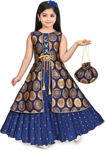 Zenat Girls Maxi/Full Length Party Dress