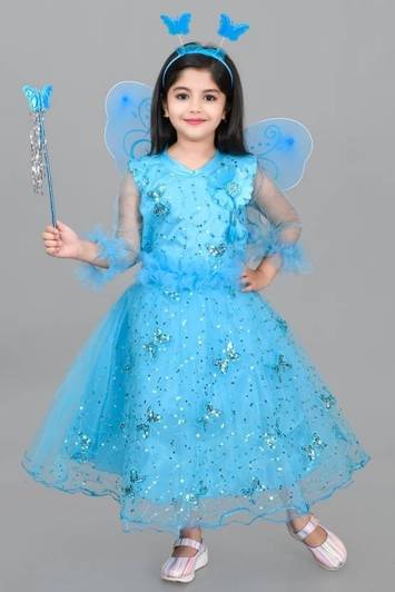 apna collection Girls Maxi/Full Length Party Dress