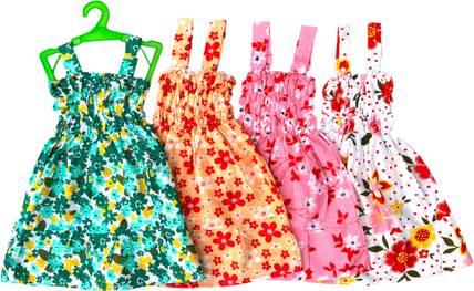 Squirtle Baby Girls Midi/Knee Length Casual Dress