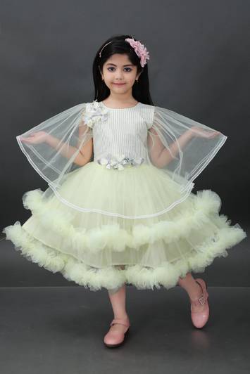 Bongprince Baby Girls Below Knee Party Dress