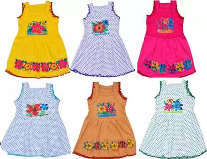 Shyamcollections Baby Girls Midi/Knee Length Casual Dress