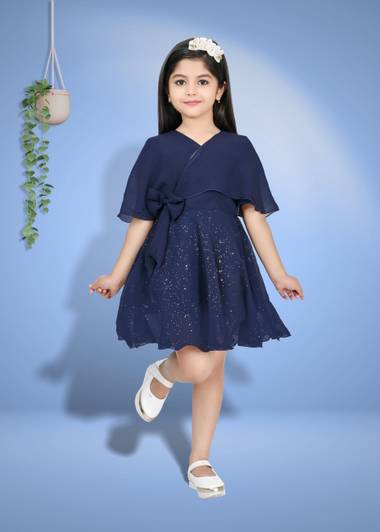 BARKAT DESIGNING PLANET Girls Midi/Knee Length Party Dress