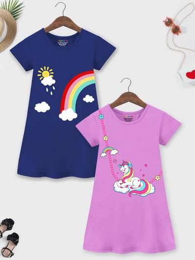 Trampoline Indi Girls Midi/Knee Length Casual Dress