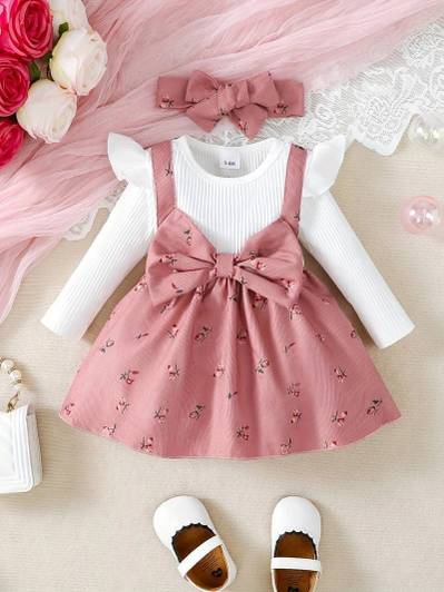 chakli Baby Girls Midi/Knee Length Festive/Wedding Dress