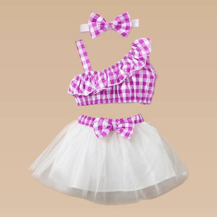 OMLI Girls Midi/Knee Length Party Dress