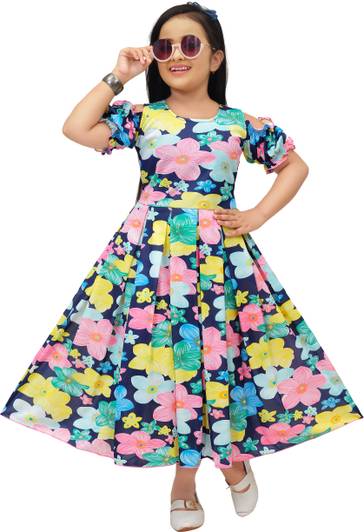 Laraib Fashion Indi Girls Maxi/Full Length Casual Dress