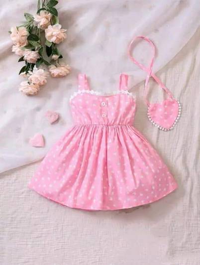 Kidszone Girls Above Knee Casual Dress