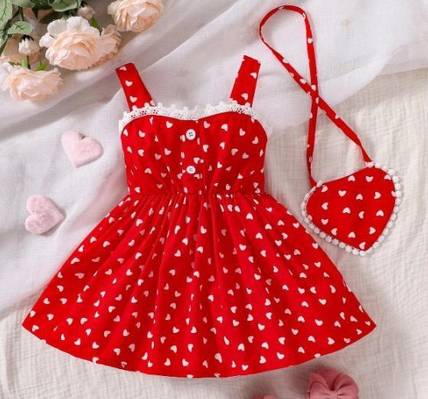 Adorable Red Baby Girls Summer Dress - Limited Time Sale!