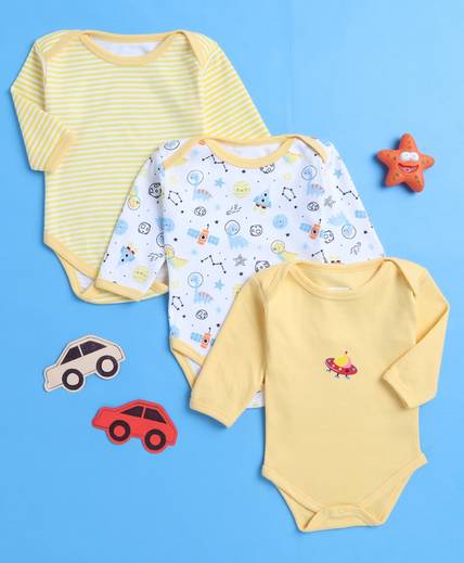 BUMZEE Romper For Baby Boys Casual Printed Hosiery