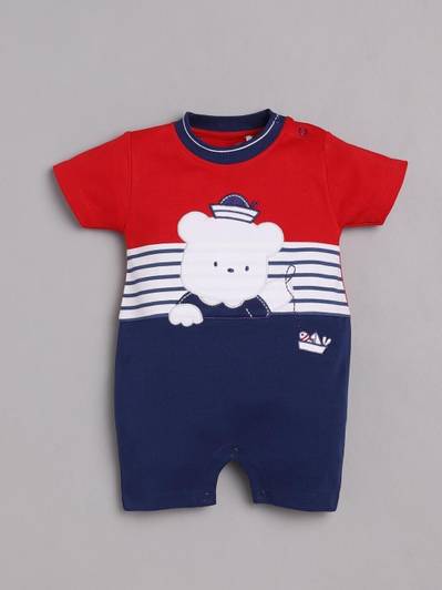 BabyGo Romper For Baby Boys Casual Printed Pure Cotton