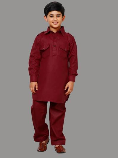 PRO ETHIC Boys Festive & Party Pathani Suit Set