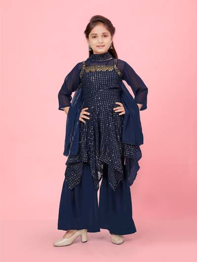 Aarika Girls Festive & Party Kurta and Palazzo Set