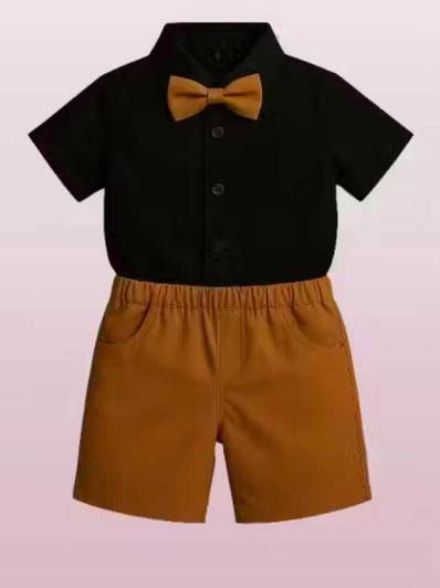 PRISHTI FEB Baby Boys Formal Shirt & Waistcoat Set