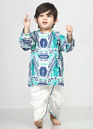 POLKA TOTS Baby Boys Wedding Angarkha and Dhoti Pant