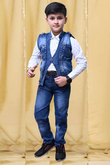 OJ Trend Boys Festive & Party Blazer and Pant Set