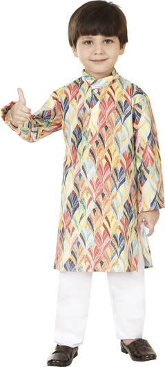 VISHESTA Boys Festive & Party Kurta and Pyjama Set