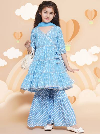 Shinu Fab Girls Wedding Kurta and Pyjama Set