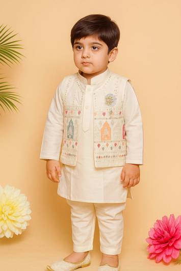 the l Boys Casual Kurta and Pyjama Set
