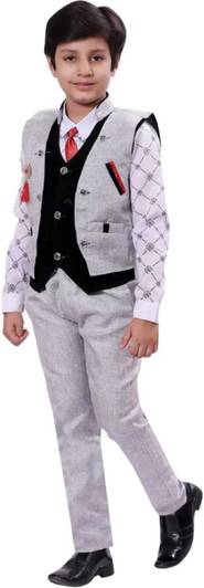 Go Berry Boys Festive & Party Blazer, Shirt and Trouser Set