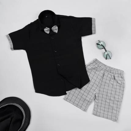 PRISHTI FEB Baby Boys Formal Shirt & Waistcoat Set
