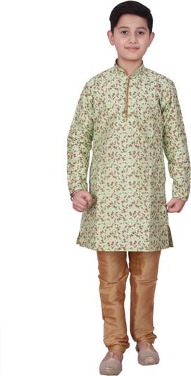 3SIX5 Boys Festive & Party Kurta and Churidar Set