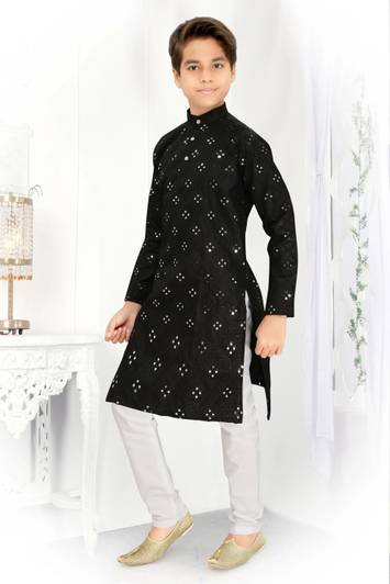 Liten Boys Festive & Party, Wedding Kurta and Pyjama Set