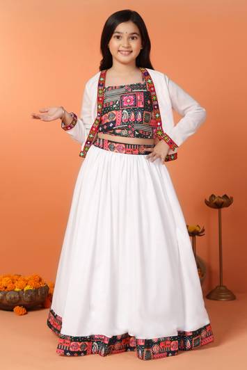 Fashion Dream Girls Lehenga Choli Ethnic Wear Printed Lehenga Choli