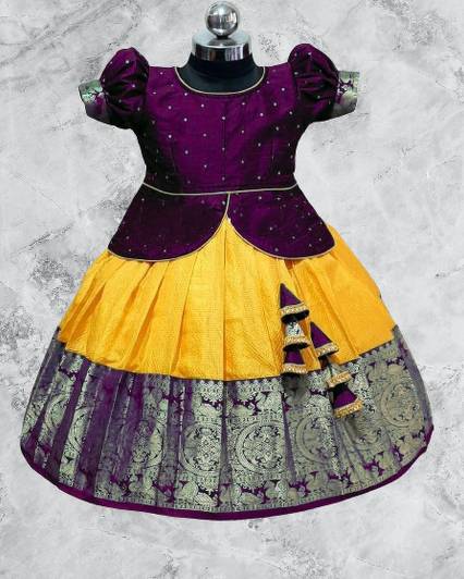 NILANSHIEXPORT Baby Girls Lehenga Choli Ethnic Wear, Western Wear, Party Wear, Fusion Wear Floral Print Lehenga Choli