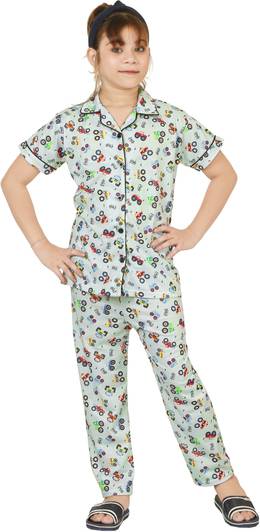 BURBN Kids Nightwear Girls Printed Cotton