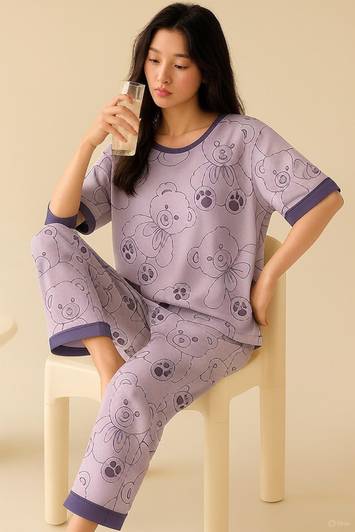 ishavasyam Kids Nightwear Girls Printed Polyester Blend