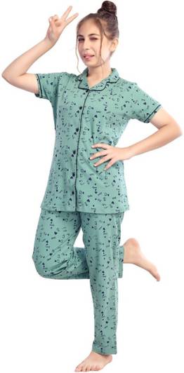 Just4You Kids Nightwear Girls Printed Cotton Blend