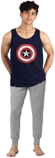 Gkidz Kids Nightwear Boys Printed, Solid Cotton Blend