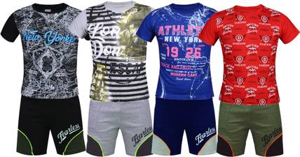 CUTE TREND Kids Nightwear Boys Printed Cotton