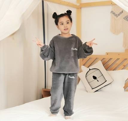 Ucollection Kids Nightwear Girls Printed Fleece Blend