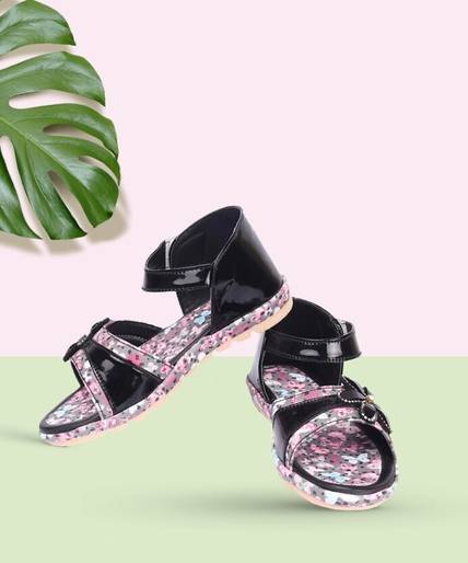HAPPU COLLECTION Girls Velcro Flats
