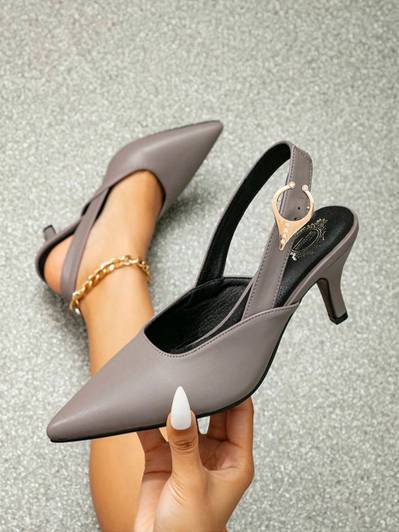 SHOETOPIA Girls Buckle Heels