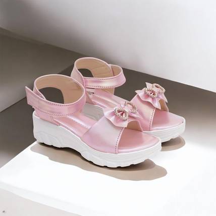 Edee Girls Velcro Flats