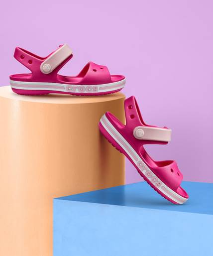 CROCS Boys Velcro Clogs