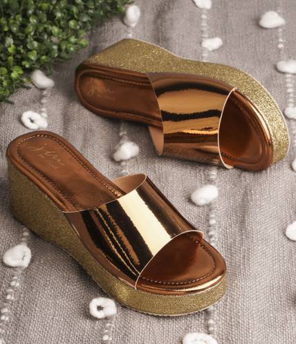 jm looks Girls Slip-on Wedges