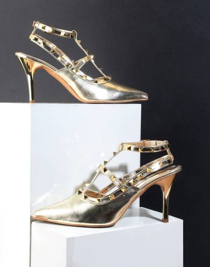 TRYME Girls Buckle Heels