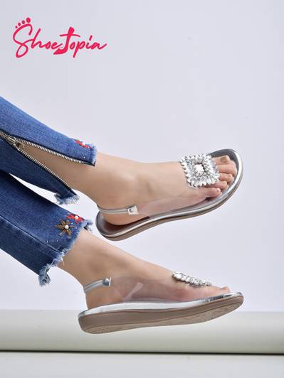 SHOETOPIA Girls Sling Back Flats
