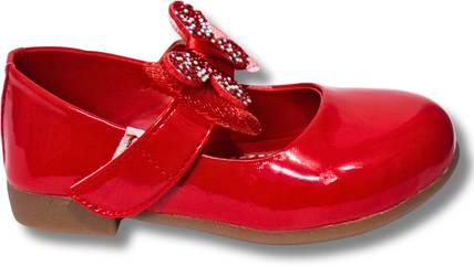 footpedia Girls Velcro Flats