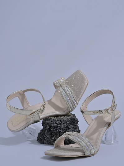 SHOETOPIA Girls Buckle Heels